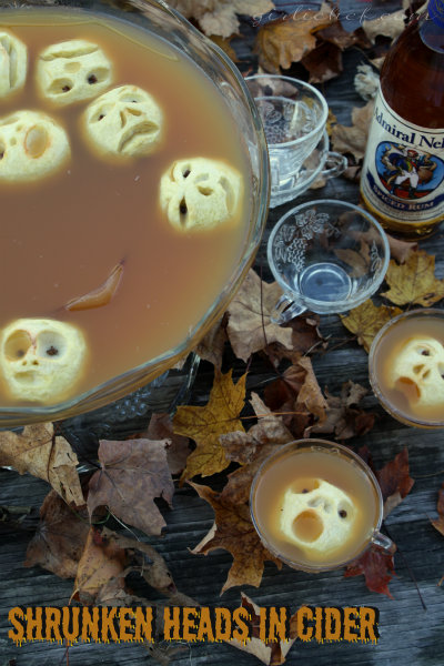 shrunken heads in spiced cider