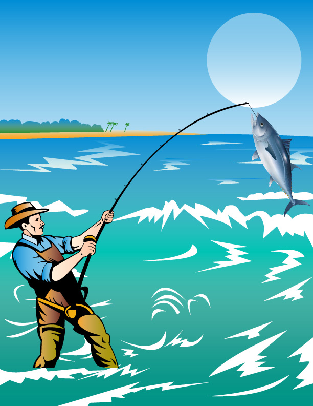 Câu cá file Vector | Tải file Đồ họa miễn phí