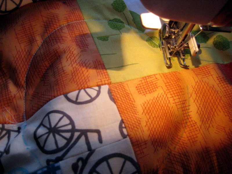 Quilty Habit Overlapping Circles Machine Quilting Tutorial