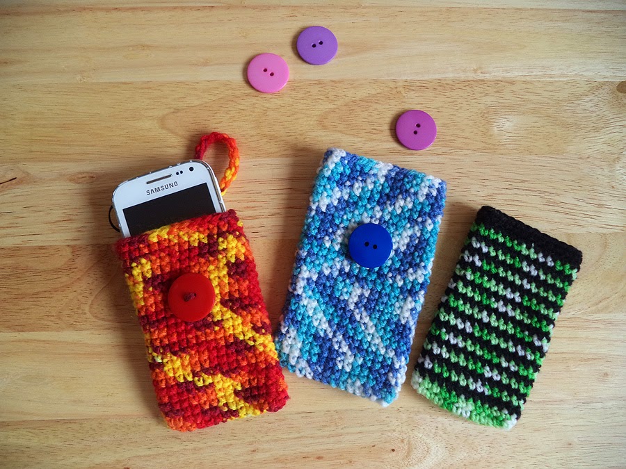 Art Li and Stuff - Crocheted phone pouches Art Li and Stuff - Crocheted phone pouches