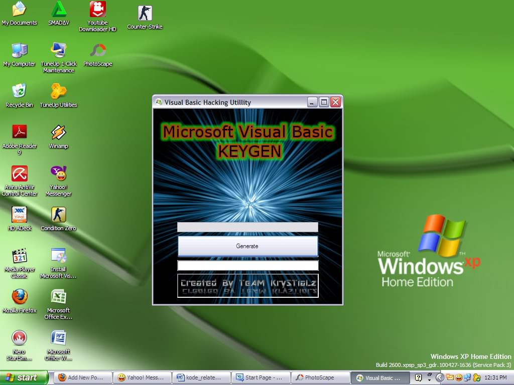 Membuat Aplikasi Absensi Menggunakan Visual Basic ( Part I ). |
