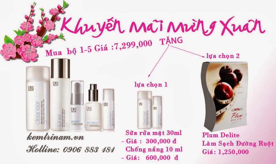 khuyen mai bo my pham dr's secret