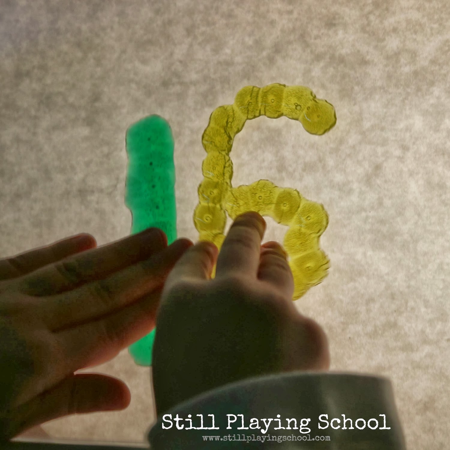 Make Your Own Light Table Numbers | Still Playing School
