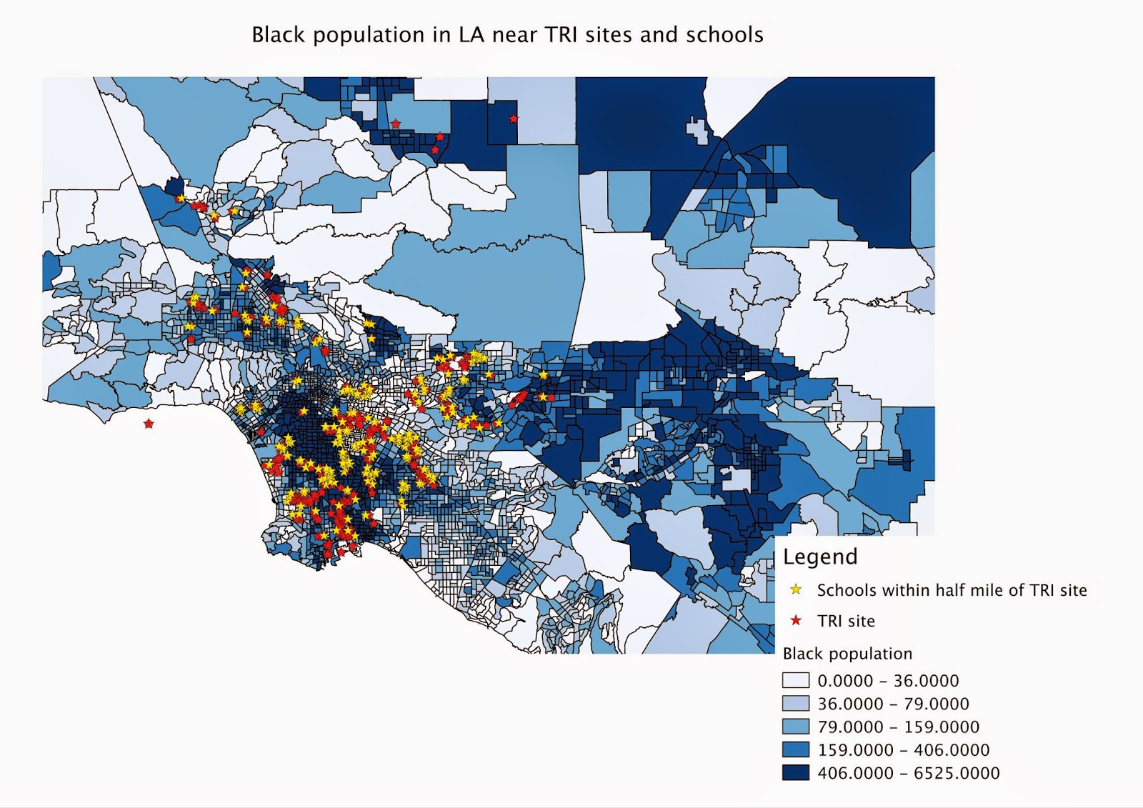 using data from the us health and human services website ucla mapshare s website i made maps using the data that for tri site locations in la county using data from the us health and human services website ucla mapshare s website i made maps using the data that for tri site locations in la county