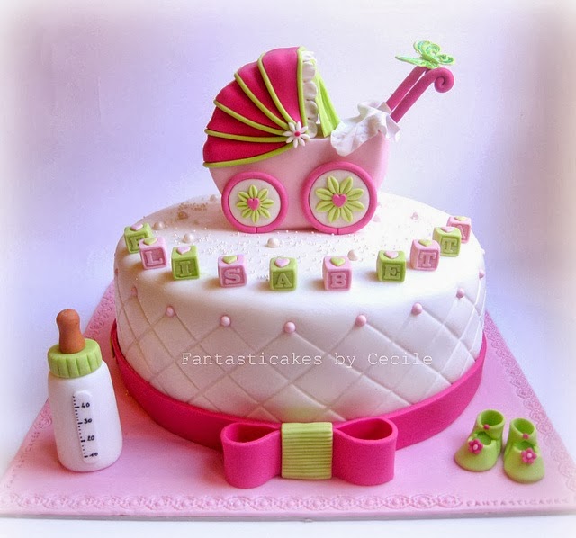 Modelos de bolos decorados para cha de bebe - Dicas pra Mamae