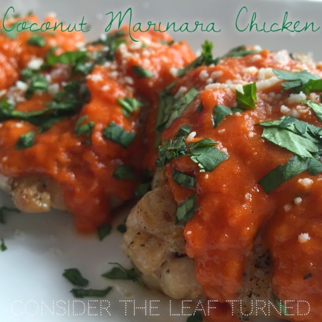 Coconut Marinara Chicken Recipe Consider the leaf TURNED.