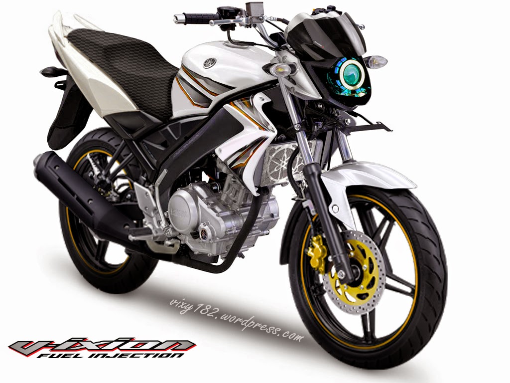 Modifikasi Motor Yamaha Vixion Putih Modifikasi Terbaru