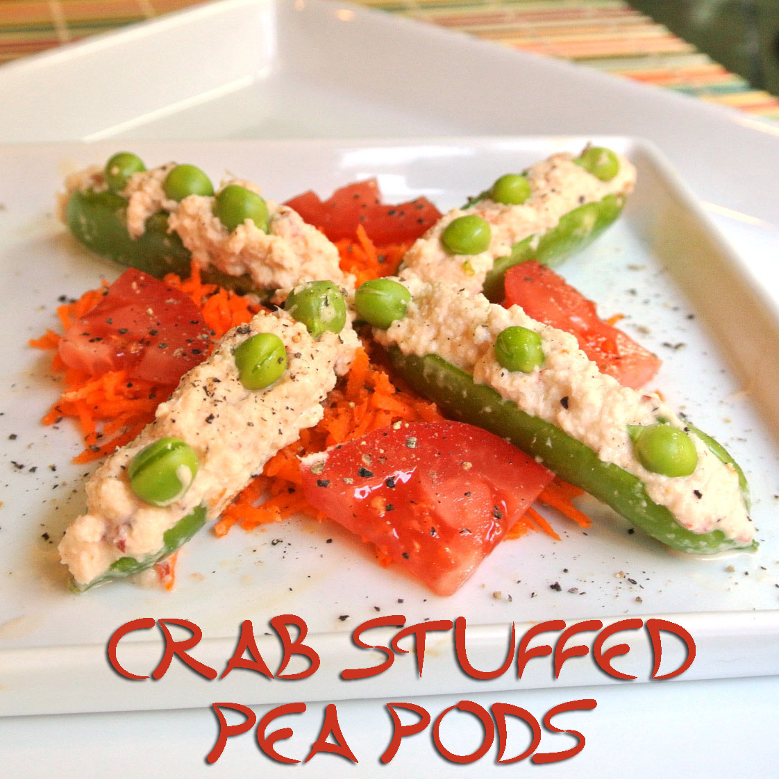 Mom, What's For Dinner? Crab Stuffed Sugar Snap Peas