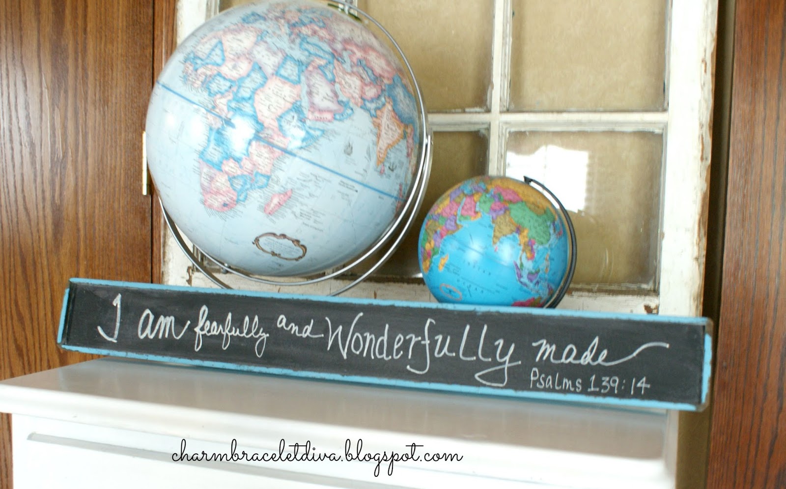 Our Hopeful Home Inspirational Chalkboard with DecoArt Paints