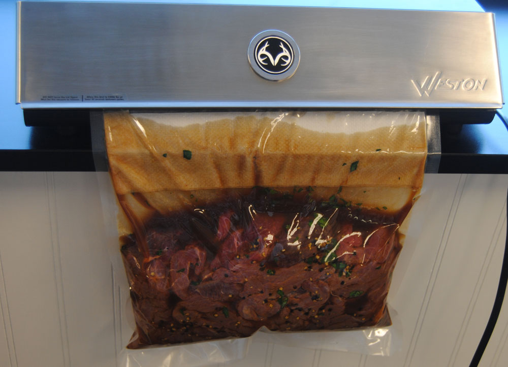 Basil Citrus Elk Jerky with the Weston Jerky Slicer and Weston Dehydrator