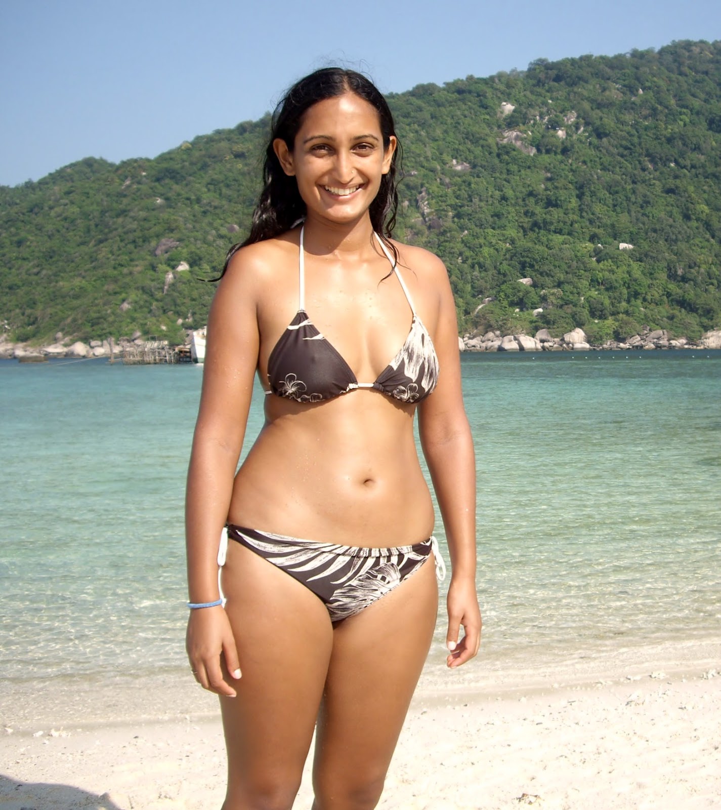 Wife posing in bikini