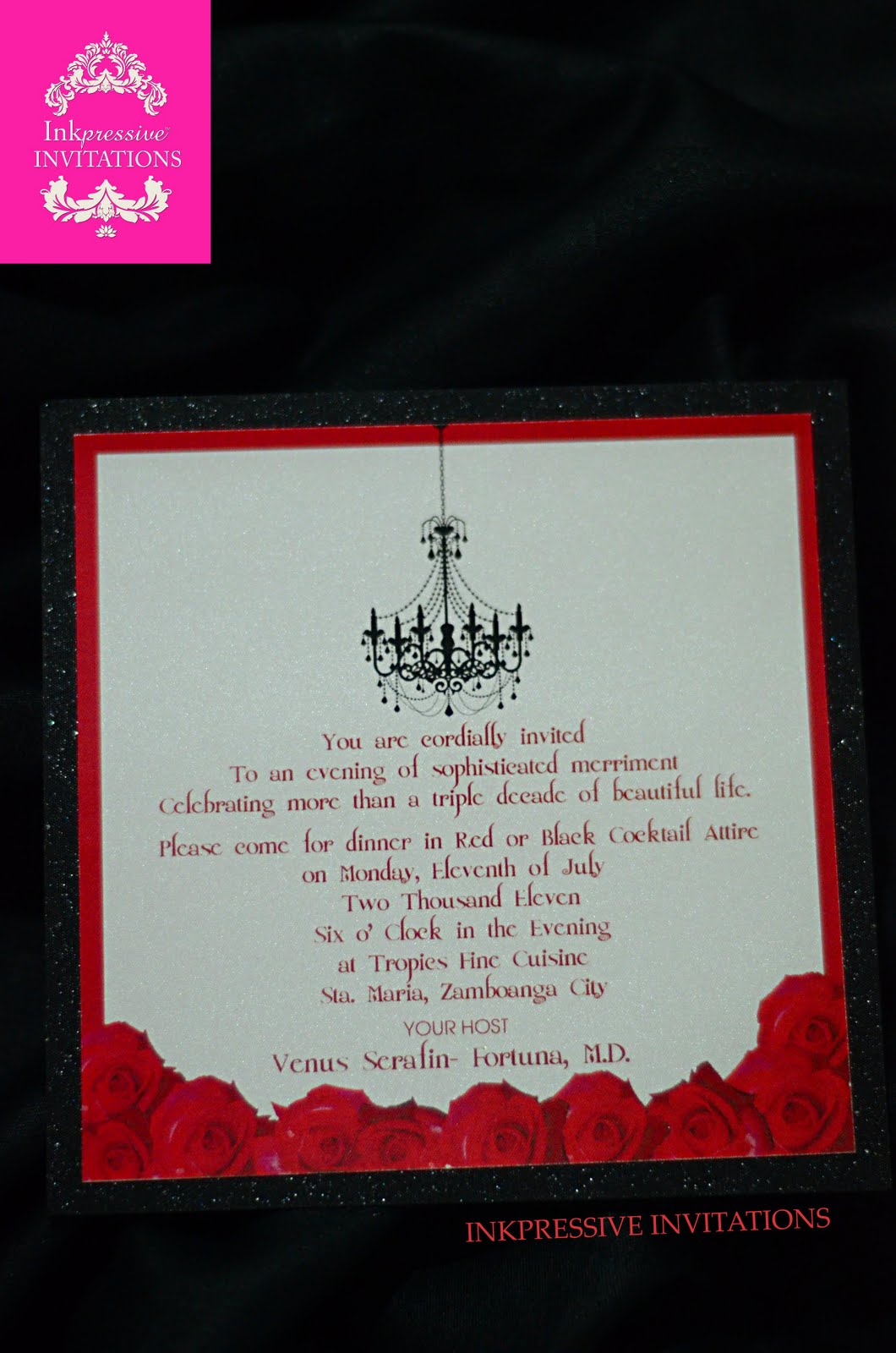 Inkpressive Invitations and Crafts Twilight Saga Birthday