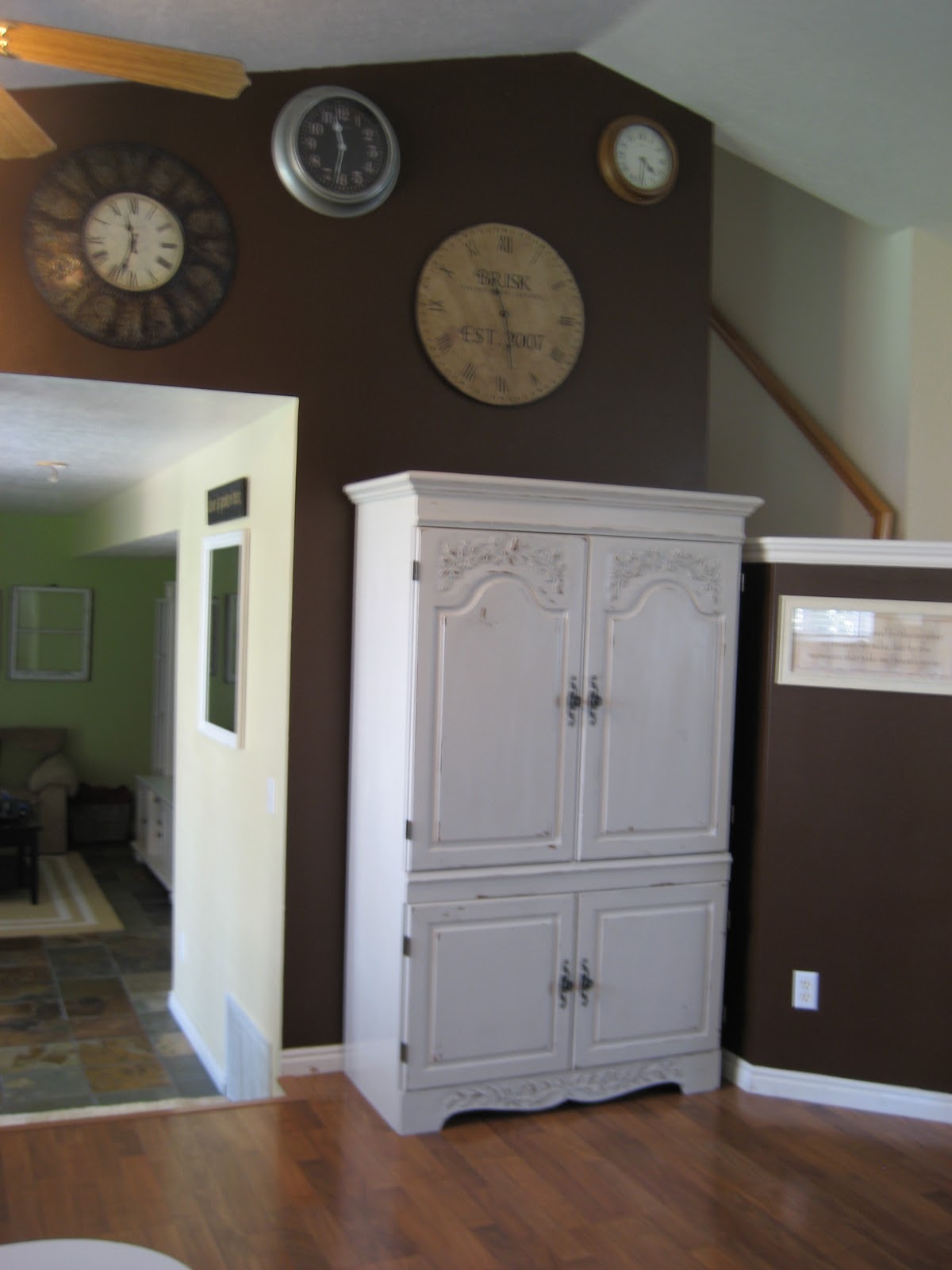 Black kitchen pantry cabinet You can see the cabiorganized with cake supplies in it here !