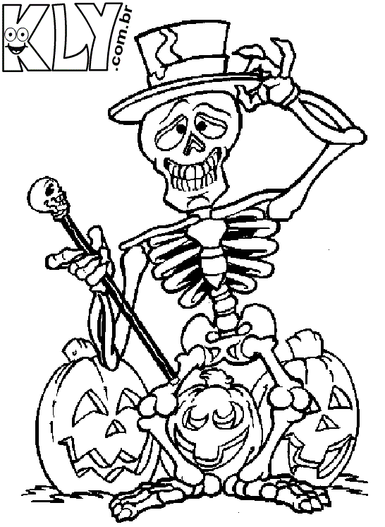Desenhos de Halloween para colorir para imprimir para crianças