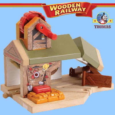 Old Sodor quarry ghostly trick Percy train haunted mine tunnel Thomas and friends wooden railway set