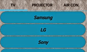 Controle remoto para Android - TVs, Projectores, etc Controle remoto para Android - TVs, Projectores, etc