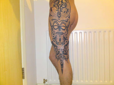 Polynesian sleeve tattoo polynesian leg tattoos
