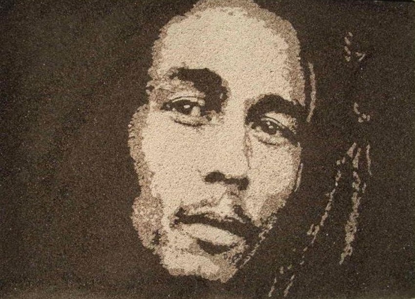Reproduction du portrait de Bob Marley sur commande