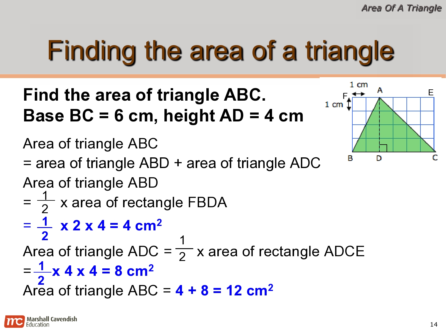 EDP 2013 Primary 6 Fabulous: Math Revision Notes: Area of Triangle