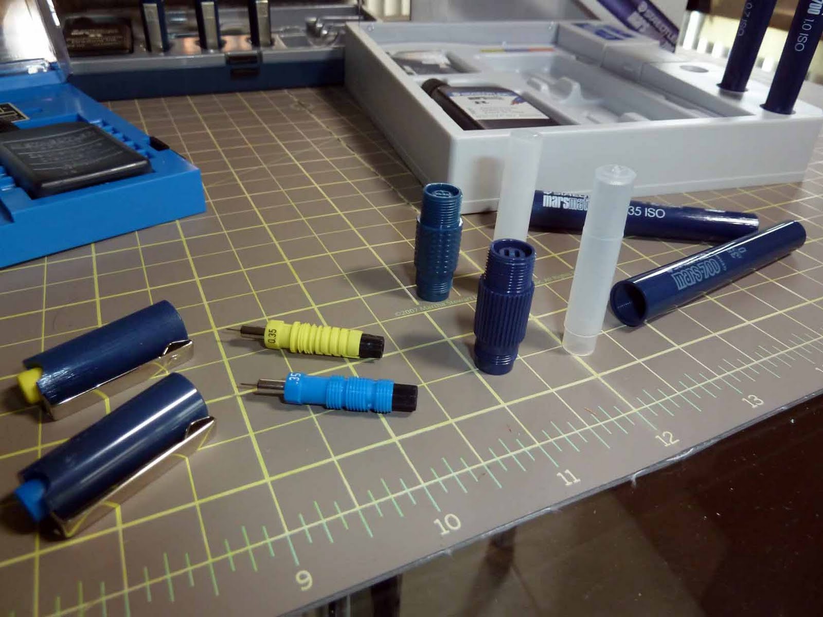 Last vintage technical pen set spotlight the Staedtler Mars 700 4pen