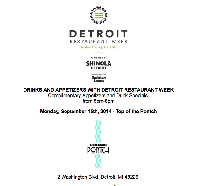 FREE IS MY LIFE Detroit Restaurant Week FREE Appetizers & Drink