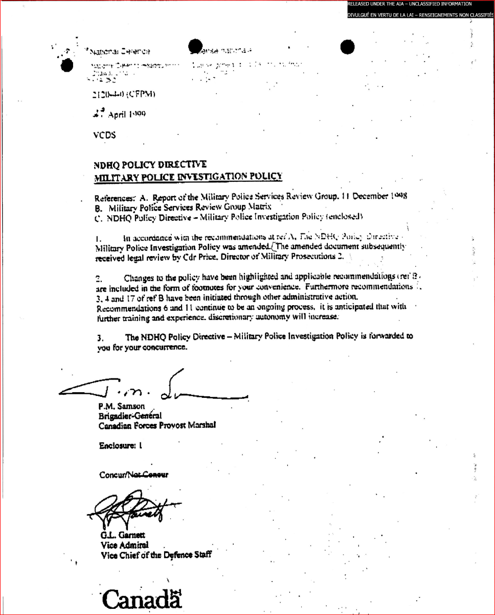 How to write a canadian military memo image