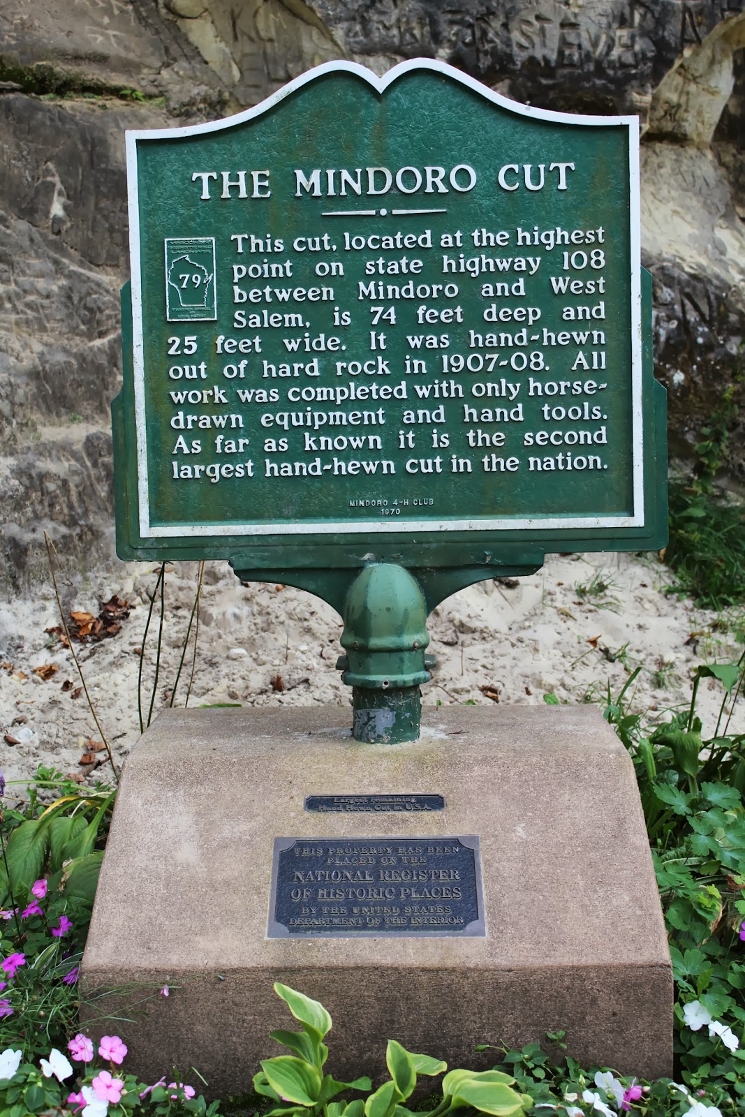 Wisconsin Historical Markers WRL79 The Mindoro Cut