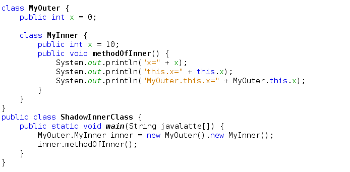 java latte flavors of nested classes in java 8 inner class java