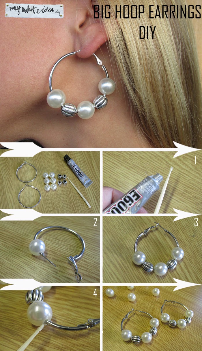 HOOP EARRINGS DIY MY WHITE IDEA DIY