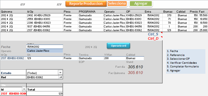 formato de entrega de mercancia en excel