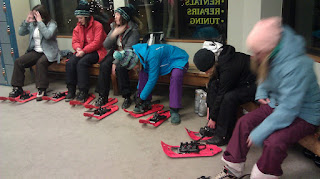 Putting on Snowshoes at Solitude Putting on Snowshoes at Solitdue