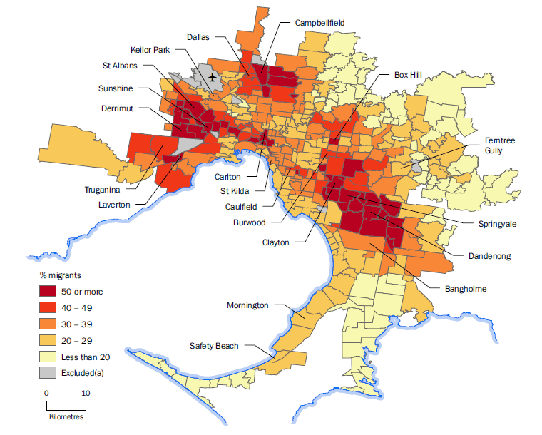 mapping migrants in australia