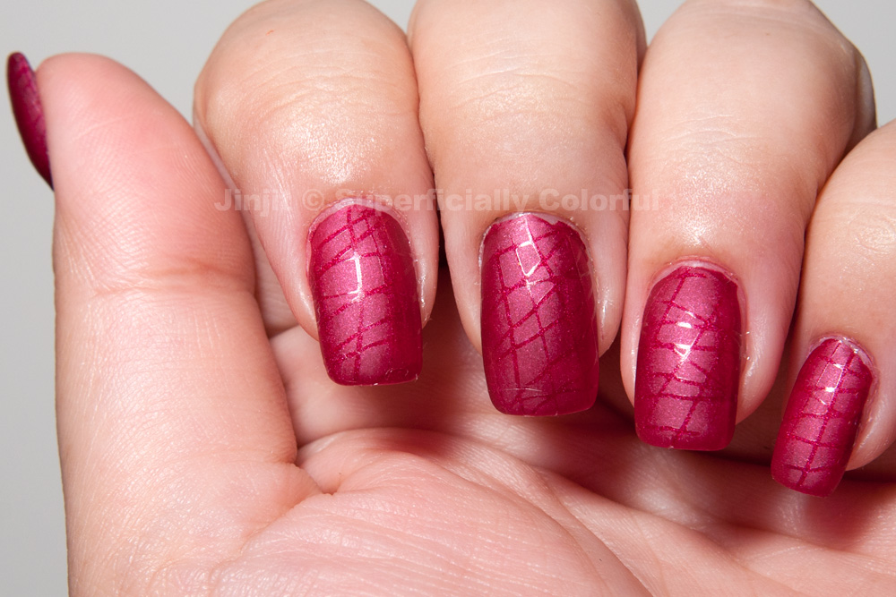 Superficially Colorful Top Coat Stamping