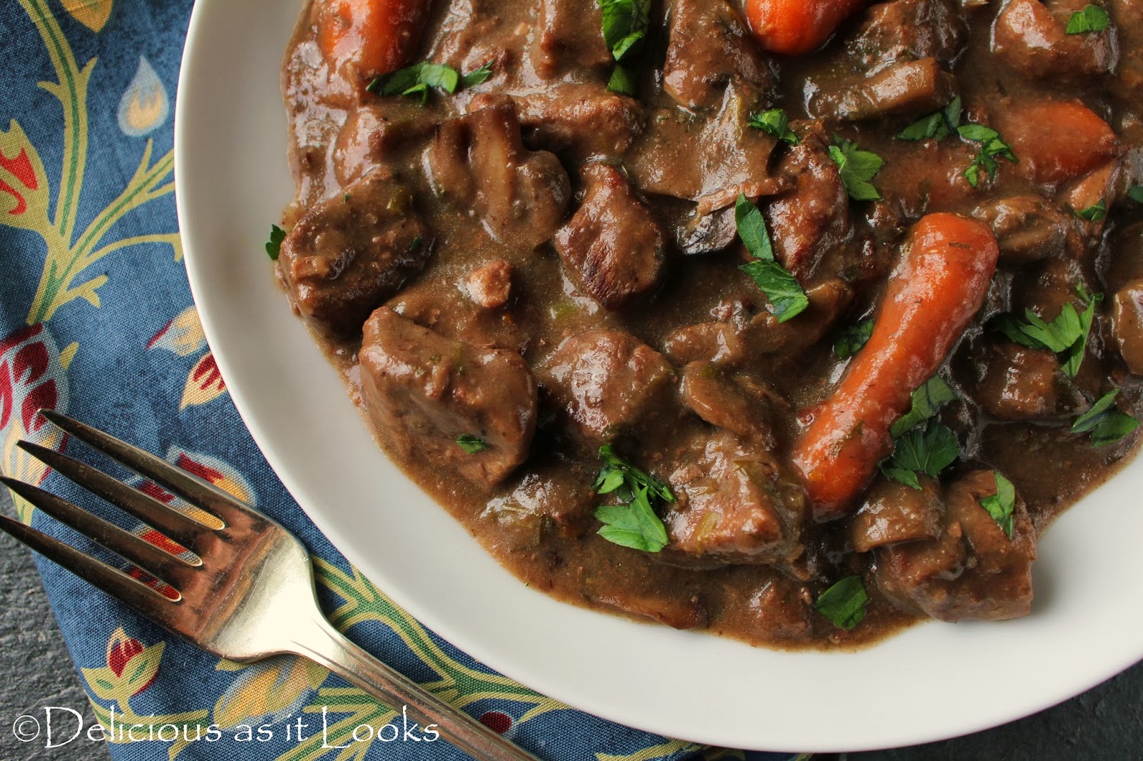 Delicious as it Looks Boeuf Bourguignon, S'il Vous Plait