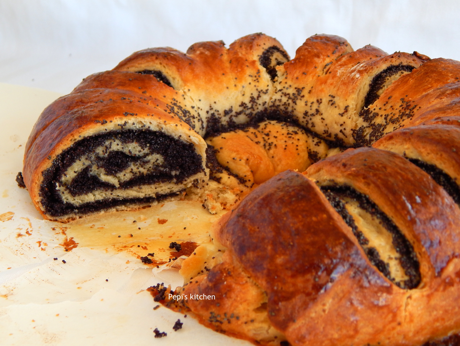 Pepi's kitchen in english Mohnkuchen German Poppy Seed Cake