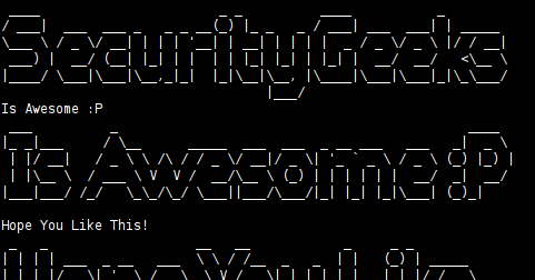Test Sg Ascii Art Generators Linux Backtrack