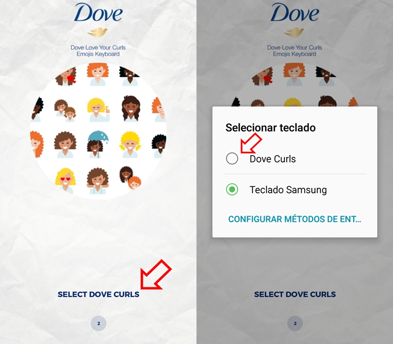 Dove lança emojis com cabelos cacheados e vários tons de pele
