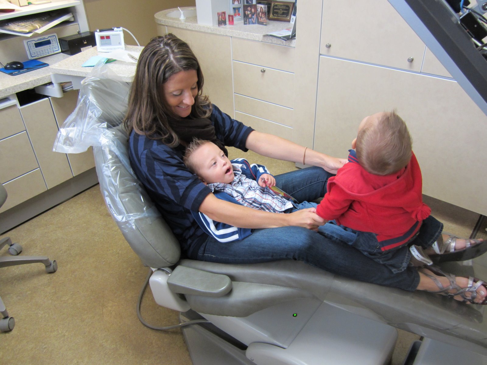 Mr., Mrs. & Baby T's 1st dentist appointment