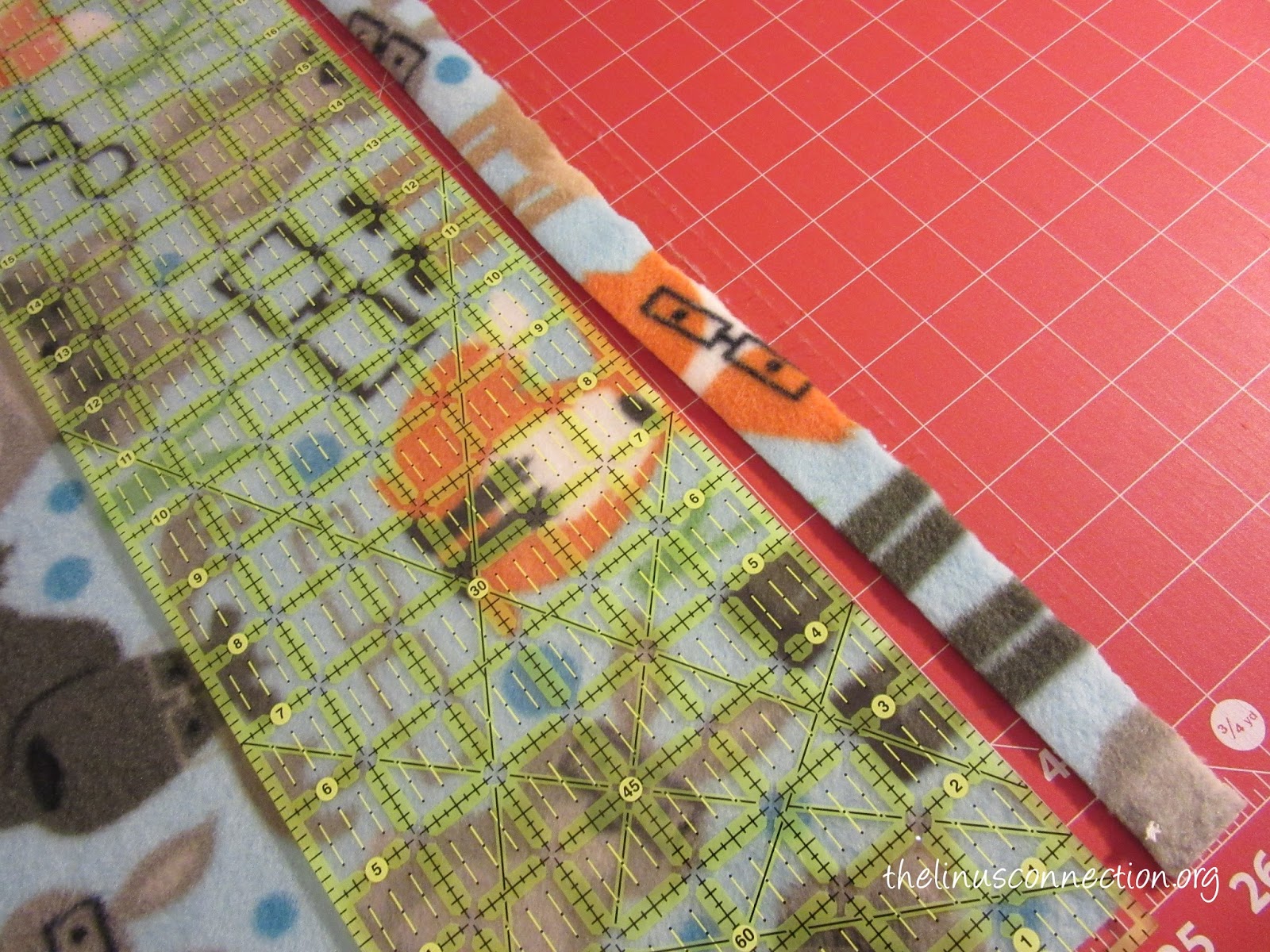 The Linus Connection Two Ways to Make a Single Layer Fleece Blanket