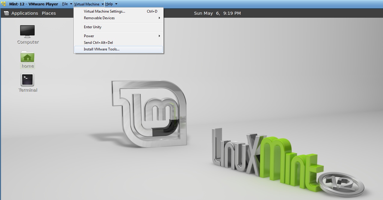 install VMware Tools for Linux Mint 12