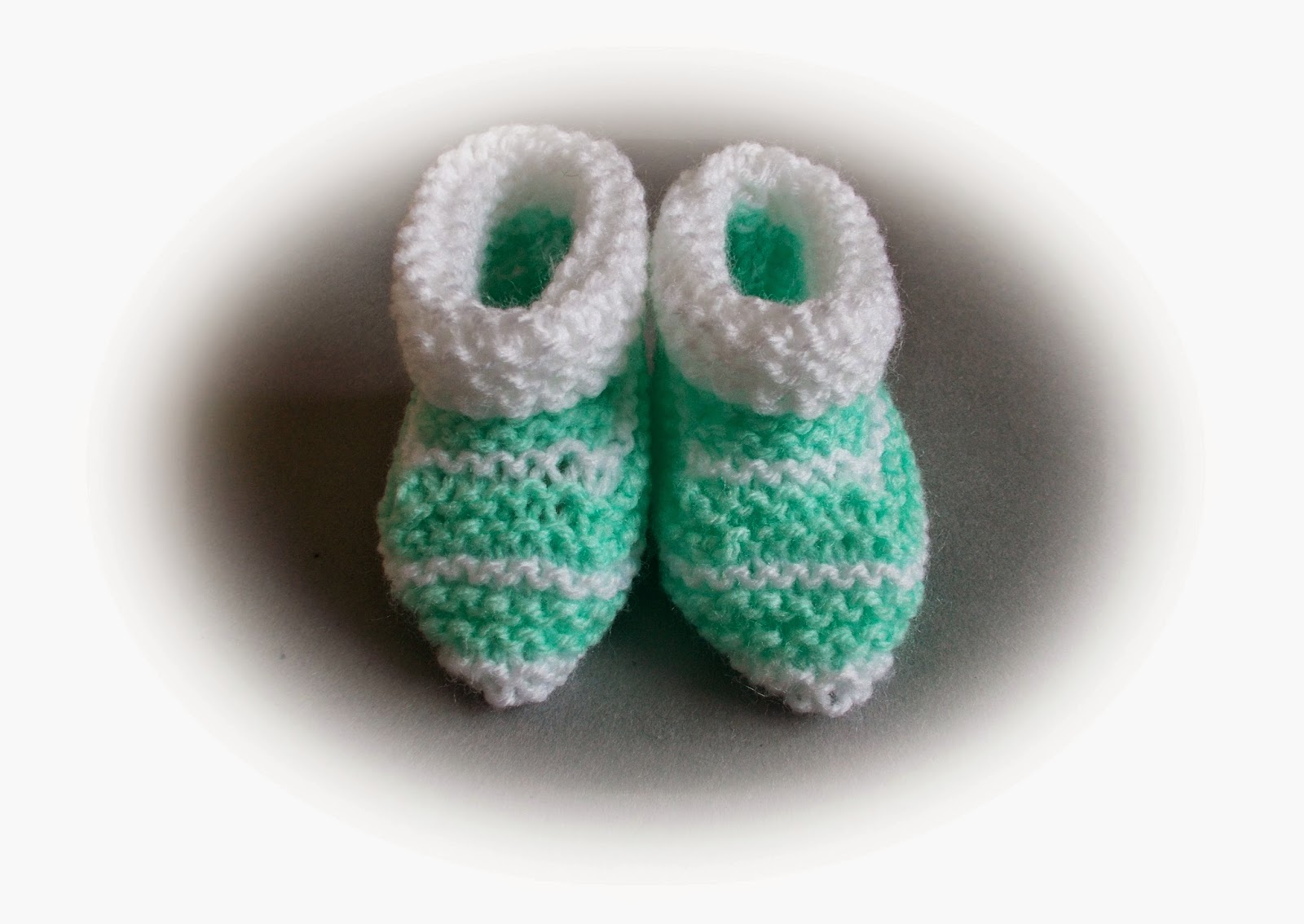 garter stitch booties