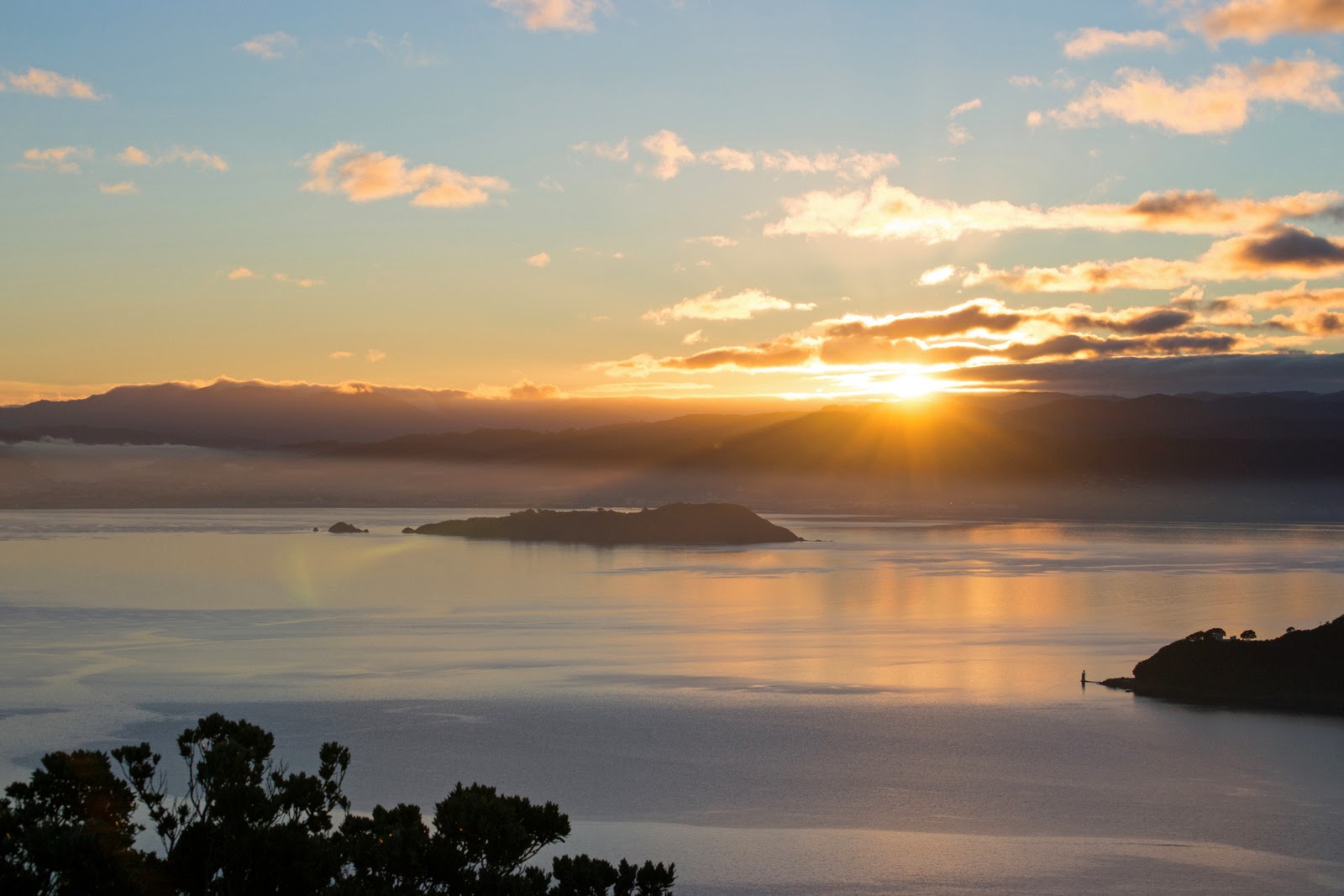 Wellington waterfront photography, and the sunrise from Mt Victoria