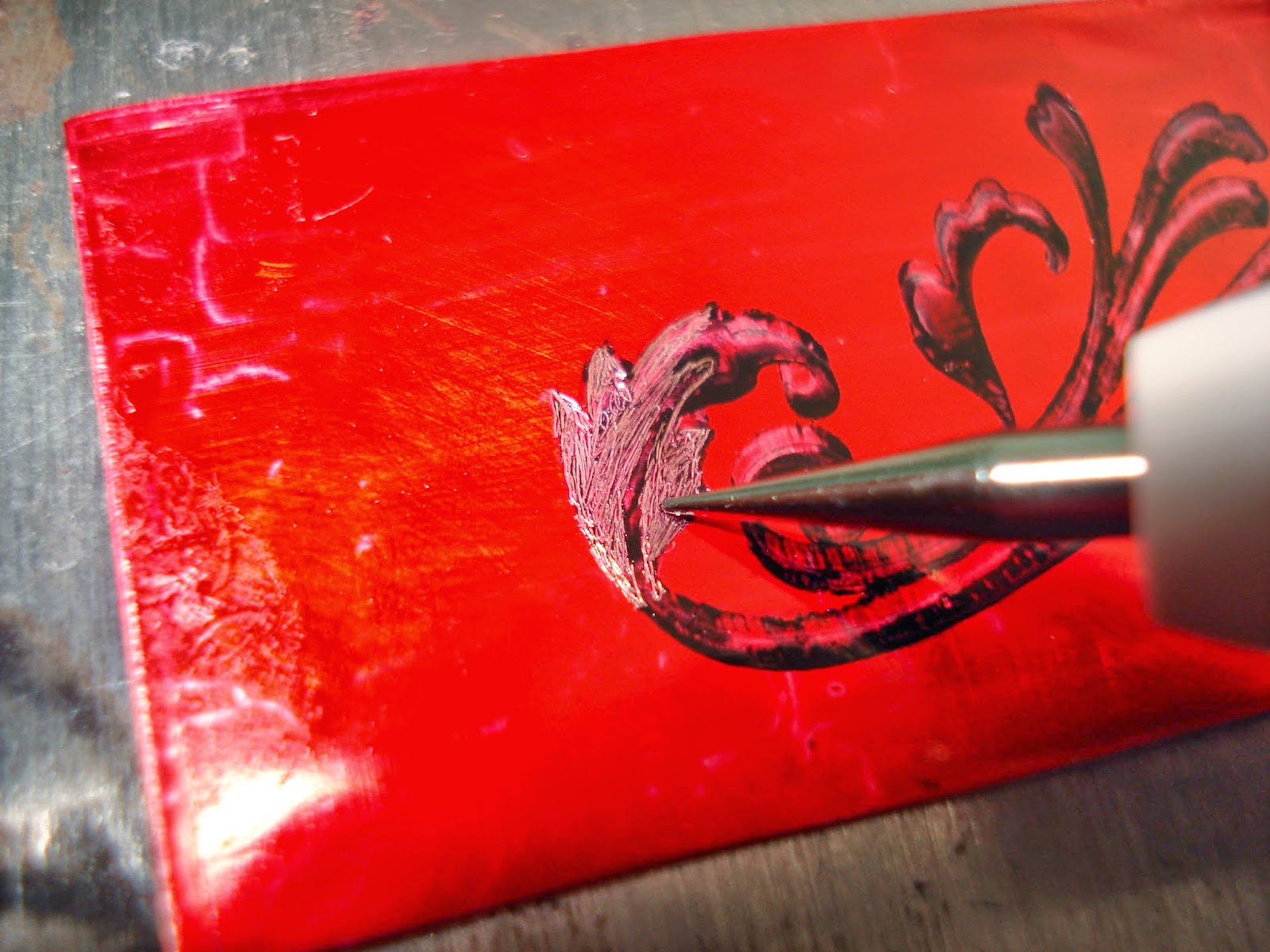 My stuff, my life Reverse Sharpie Resist Metal Etching tutorial...