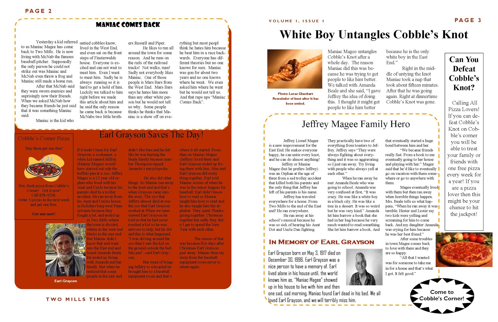 Maniac magee essay