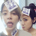 f(x)'s Amber and Victoria posed for a playful photo