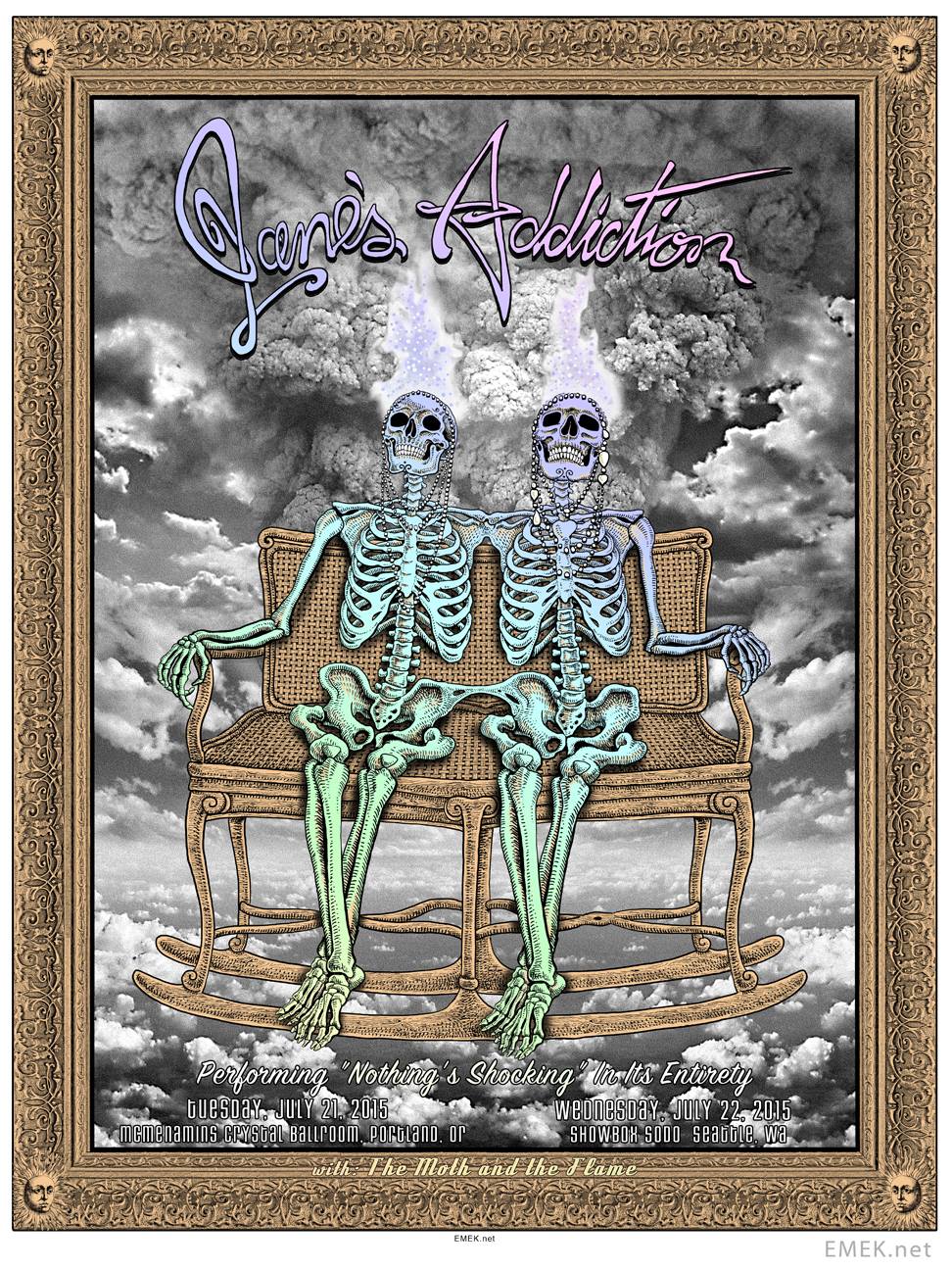 INSIDE THE ROCK POSTER FRAME BLOG Emek Jane's Addiction