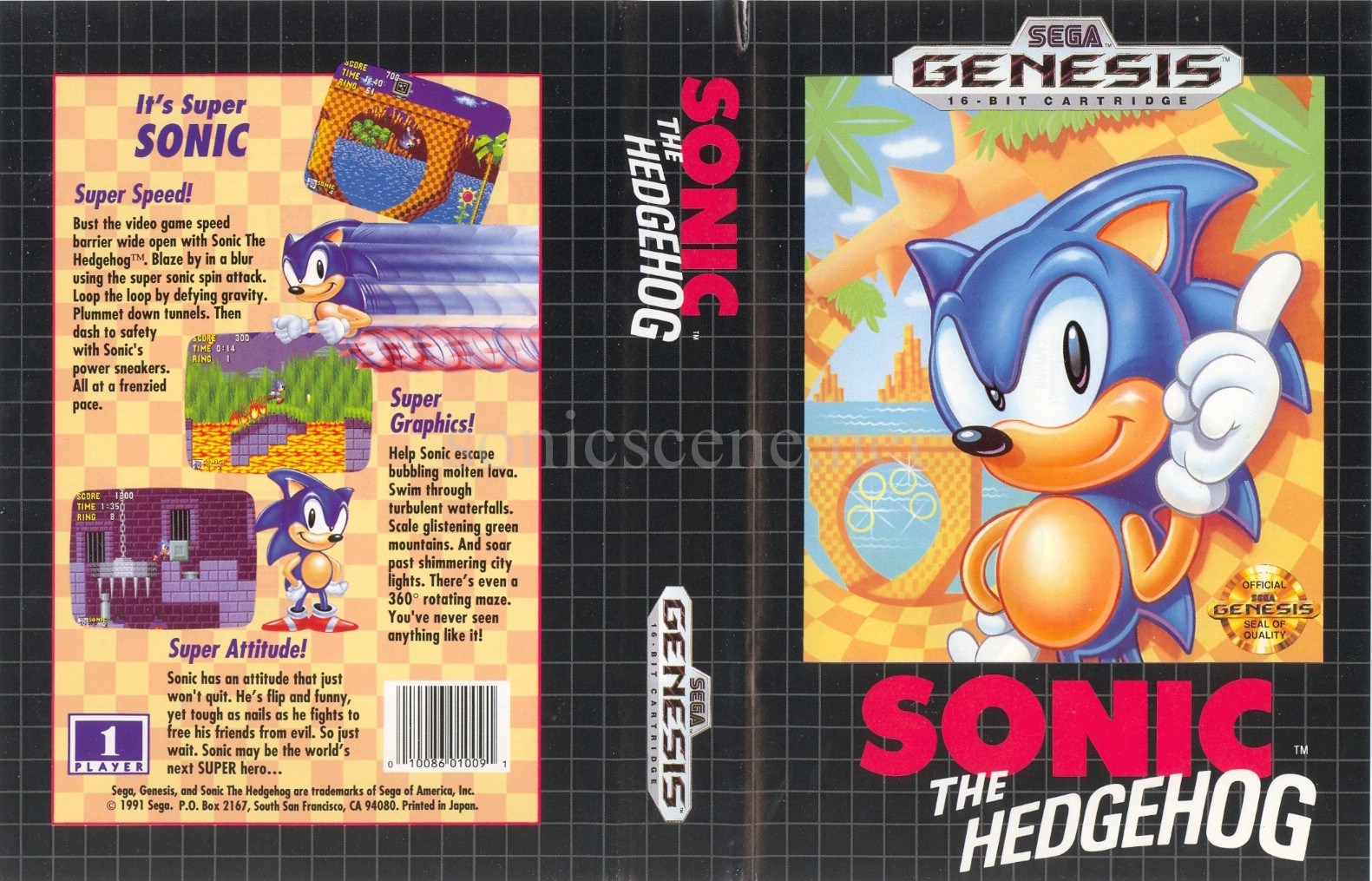 The best/worst retro Box art thread Sonic+The+Hedgehog+Boxart