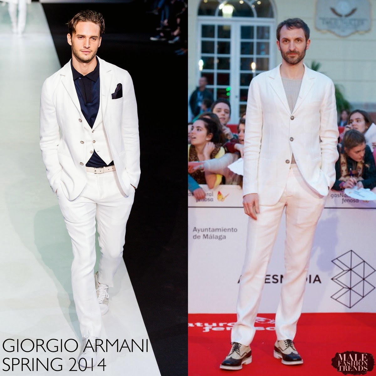 Julián Villagrán en Giorgio Armani - 17th Malaga Film Festival 2014