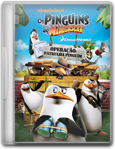 Capa Os Pinguins de Madagascar: Operação Patrulha   DVDRip   Dual Áudio