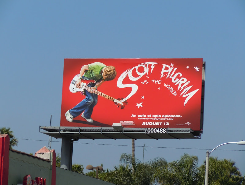 Scott Pilgrim movie billboard